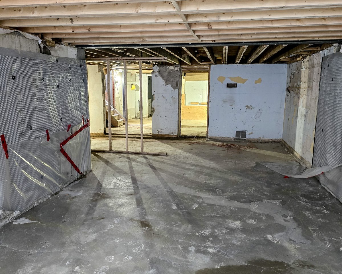 Basement Renovation before