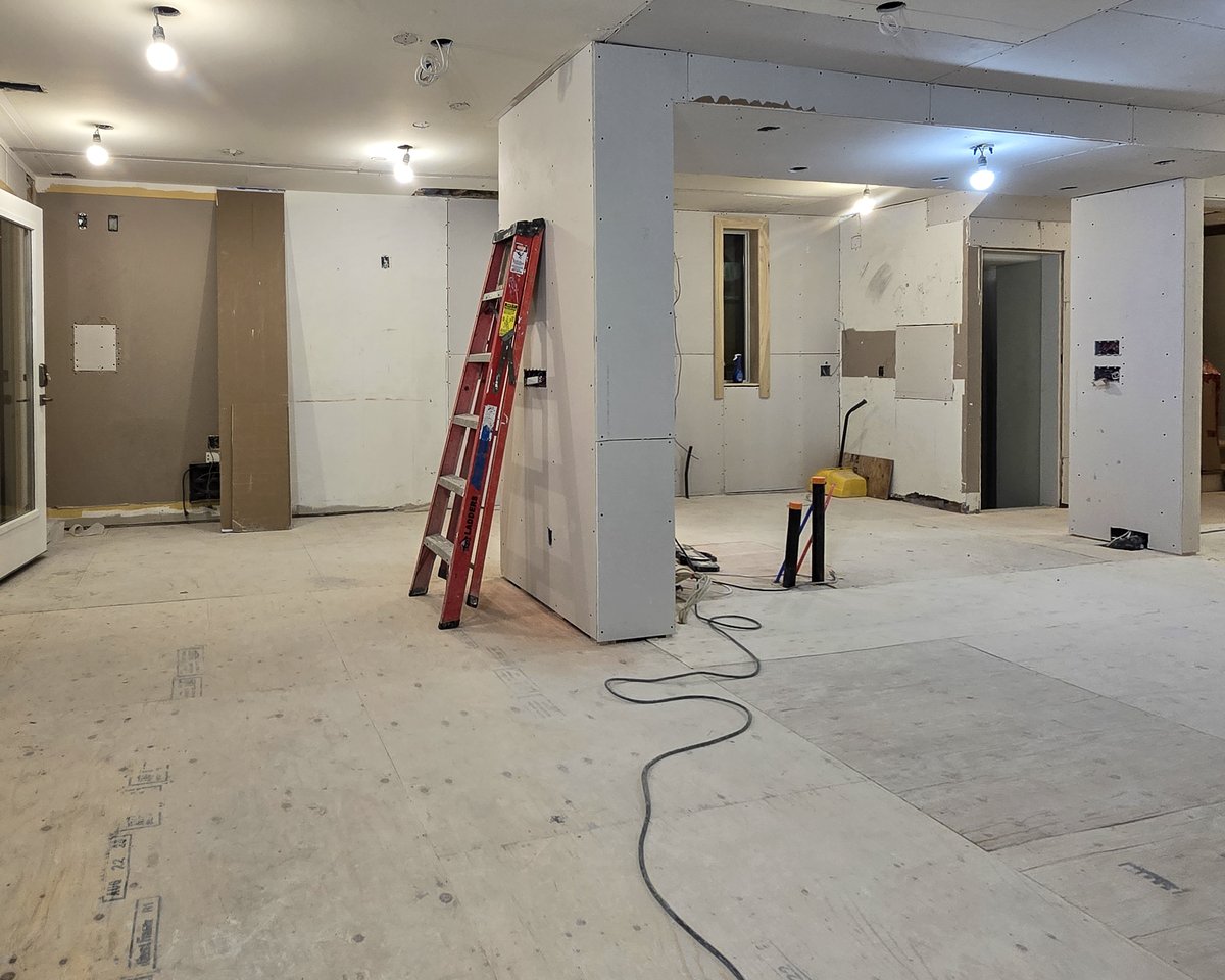 Kitchen Renovation during construction