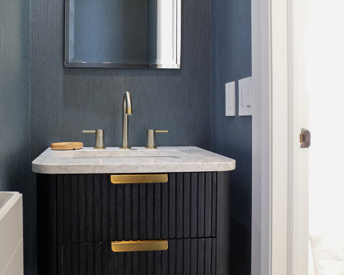 Powder Room Renovation after
