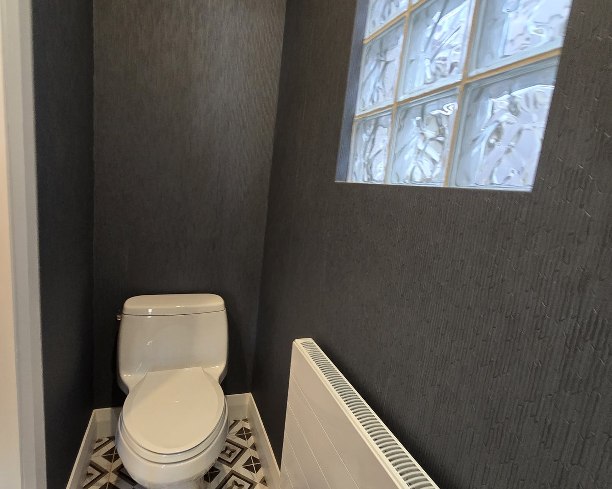 Powder Room Renovation after